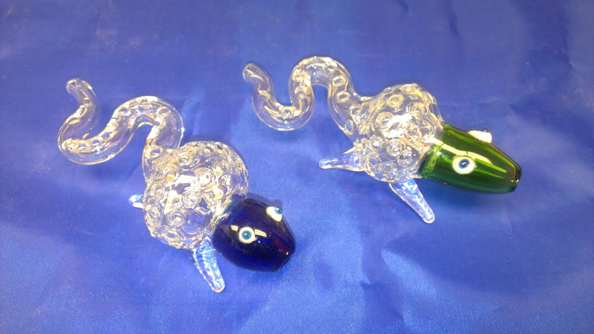 Crystal Lizard Glass Pipe #CLC5